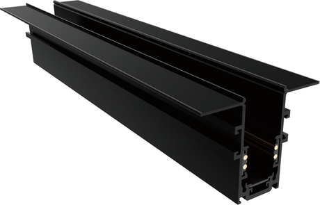 Oxidation Black Aluminum Magnetic Linear Recessed Track 24V/48V