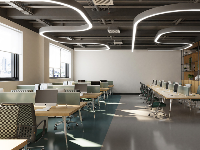 office linear light product effect